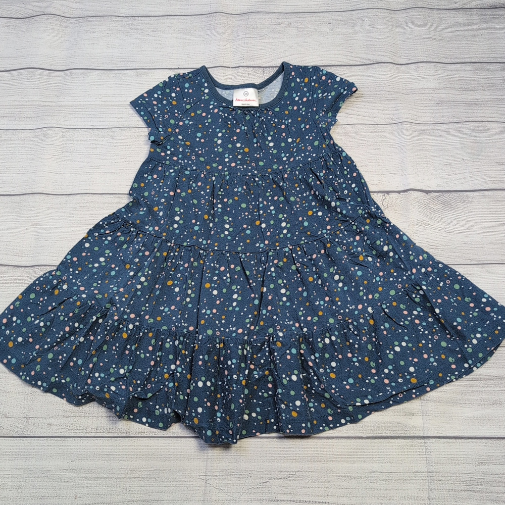 4 Hanna Andersson School Blue Twirl Dress
